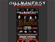 Tablet Screenshot of gillmanfest.com.ve